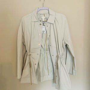 H&M Water Resistant Beige/Cream Fashion Jacket